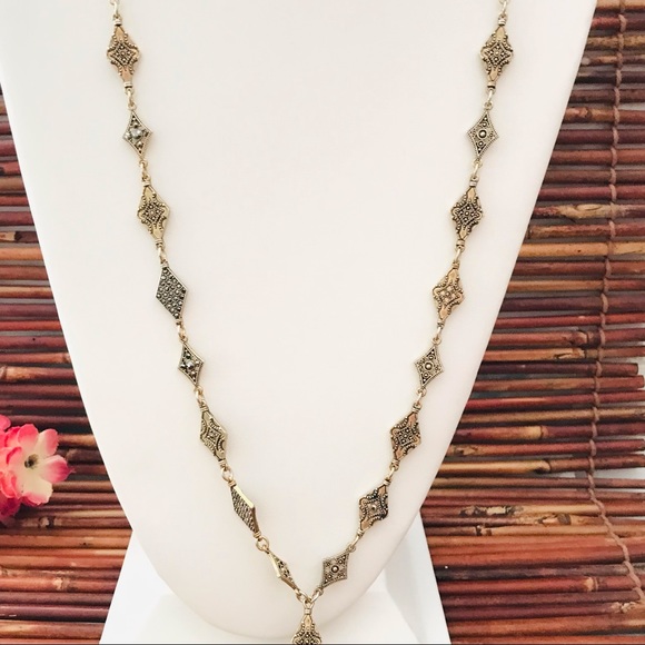 Chico's Long Drop Necklace - Picture 2 of 8